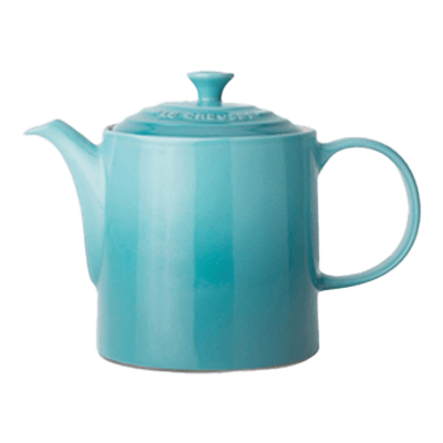 Semaine tastemaker Raven Smith uses stoneware grand teapot by le Creuset