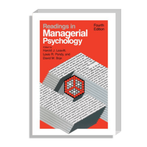 Semaine Tastemaker Efe Cakarel Readings in Managerial Psychology by Harold J. Leavitt