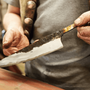 Semaine tastemaker Margot Henderson uses steel cooking knife
