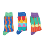 Semaine tastemaker Yinka Ilori wears patterned socks by Yinka Ilori