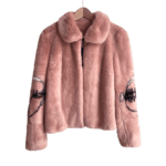 Semaine tastemaker Pixie Geldof wears faux fur coat