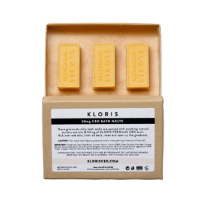Chelsea Leyland chooses Kloris CBD Bath Melts as an essential product on Semaine