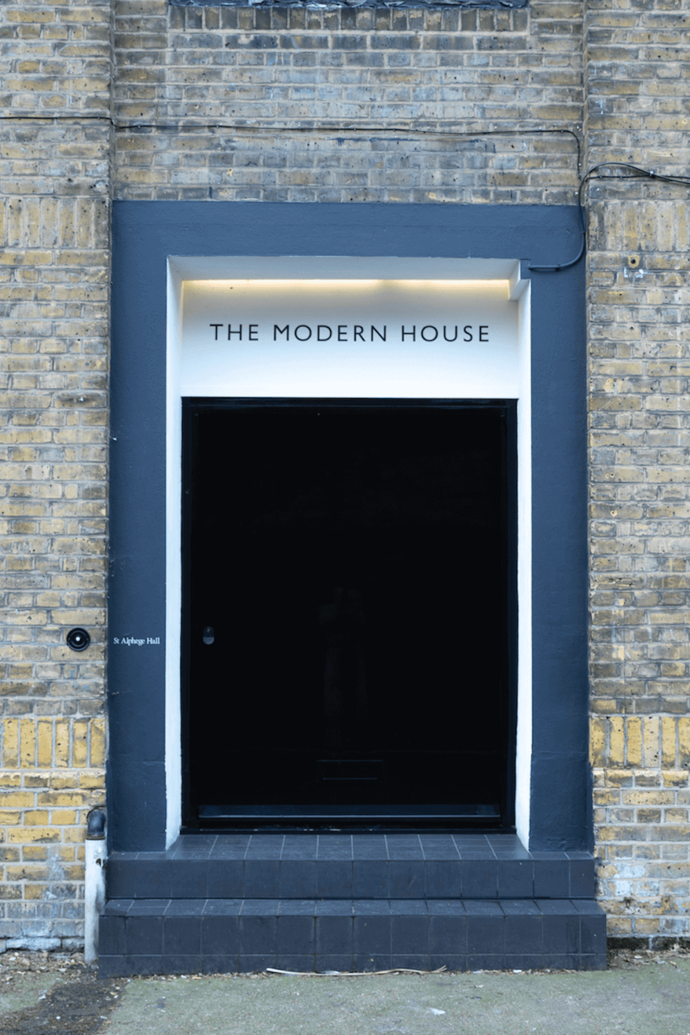 The entrance of The Modern House in London