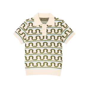 Luke Edward Hall chooses River Squiggle Polo Shirt for his Semaine Shop