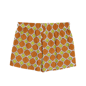 Noemi and Benjamin select Indian Tile Shorts by PSC for their Semaine Shop