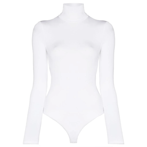 Sabine Getty selects Wolford Colorado Turtleneck String Bodysuit for her Semaine Shop Section