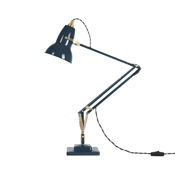 Semaine Tastemaker Rohan Silva selects Anglepoise Original 1227 Brass Desk Lamp Ink Blue