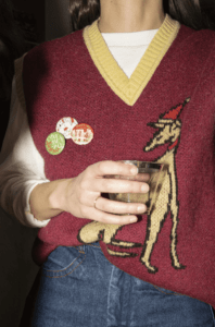 Christmas Whippet Jumper by Chateau Orlando