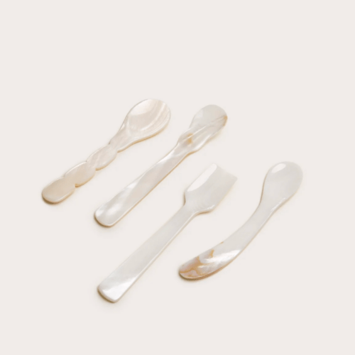 Set of 4 Gohar World mother of pearl spoons