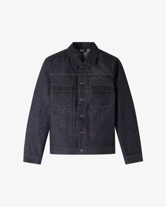 Japanese selvedge denim work jacket by A.P.C chosen by Mickalene Thomas for Semaine.