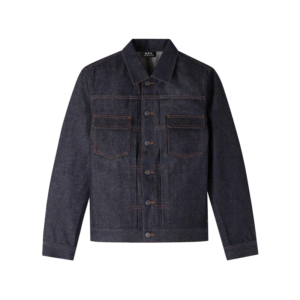 Japanese selvedge denim work jacket by A.P.C chosen by Mickalene Thomas for Semaine.