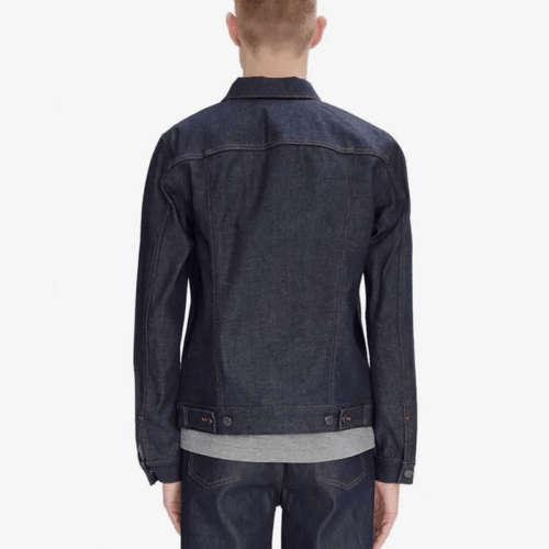 Japanese selvedge denim work jacket by A.P.C chosen by Mickalene Thomas for Semaine.