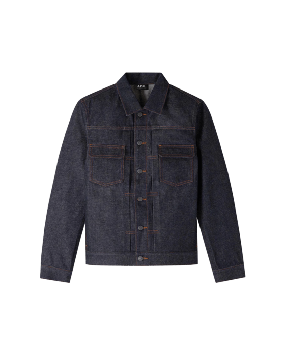 Japanese selvedge denim work jacket by A.P.C chosen by Mickalene Thomas for Semaine.