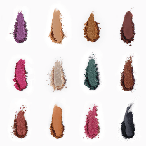 Wild Star Pressed Pigment Palette Swatches, chosen by Semaine Tastemaker Isamaya Ffrench.