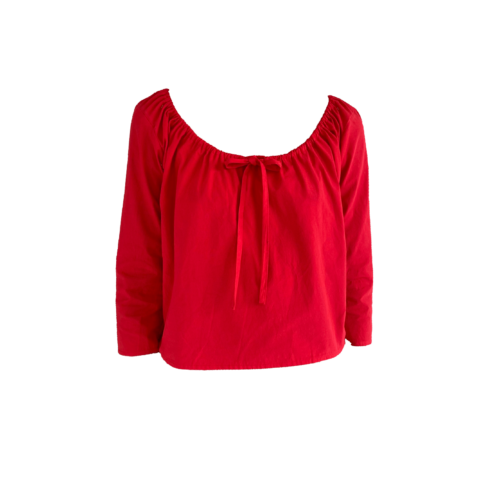 Brooke Callahan Scoop Top Red, in collaboration with Semaine for Gelée Marché.