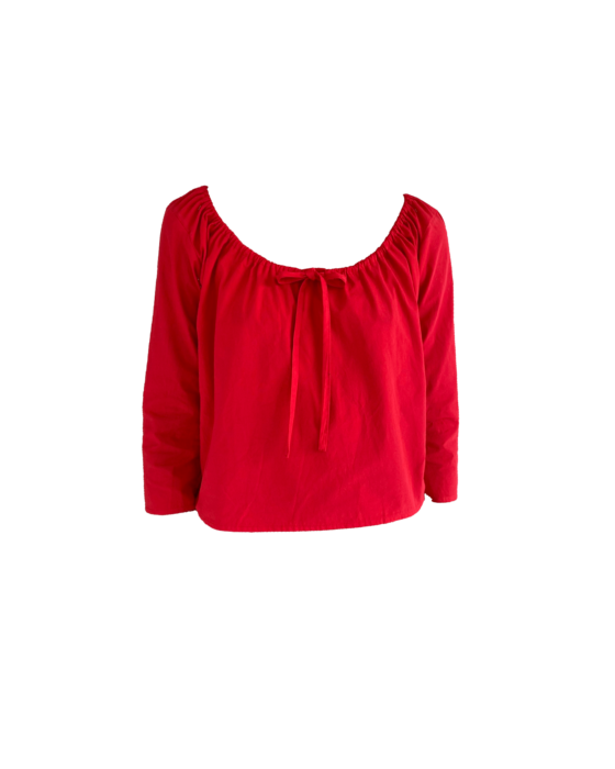 Brooke Callahan Scoop Top Red, in collaboration with Semaine for Gelée Marché.