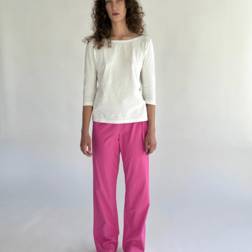 Brooke Callahan Tie Pants Pink, in collaboration with Semaine for Gelée Marché.