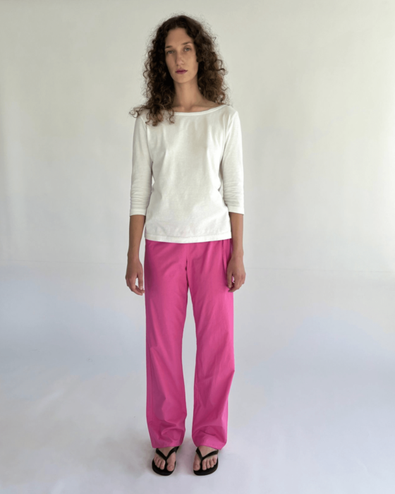 Brooke Callahan Tie Pants Pink, in collaboration with Semaine for Gelée Marché.