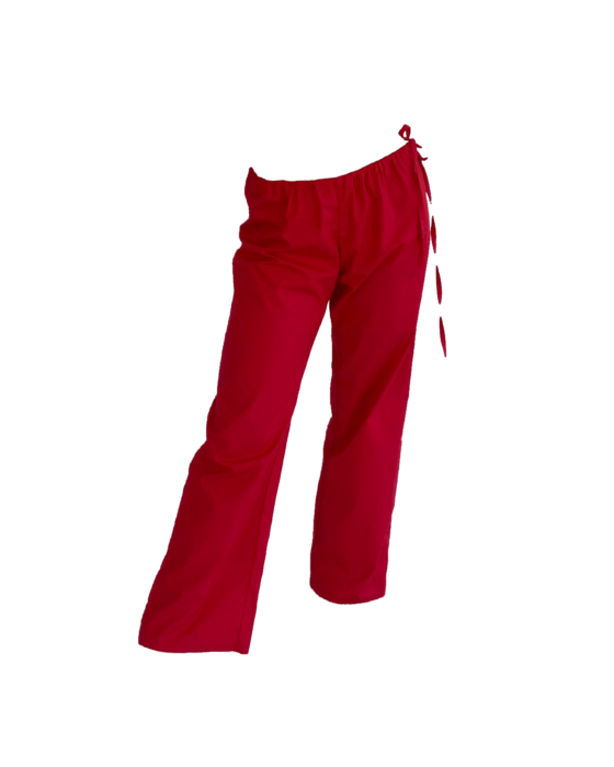 Brooke Callahan Tie Pants Red, in collaboration with Semaine for Gelée Marché.