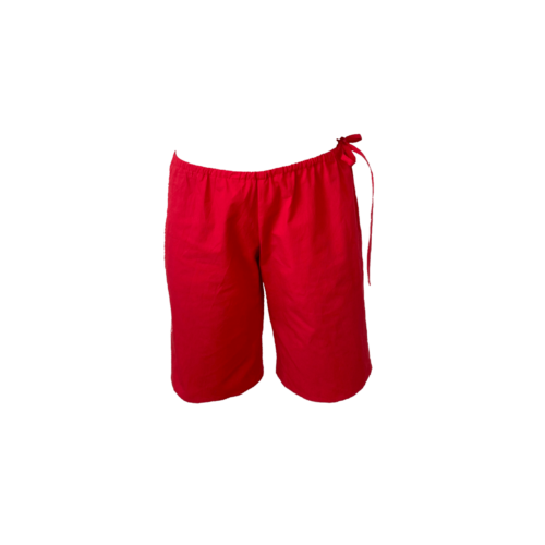 Brooke Callahan Tie Shorts Red, in collaboration with Semaine for Gelée Marché.