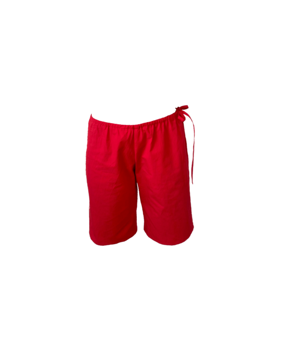 Brooke Callahan Tie Shorts Red, in collaboration with Semaine for Gelée Marché.