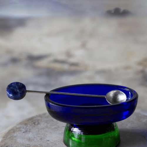 Natalia Criado Blue Simple Spoon, in collaboration with Semaine for Gelée Marché.