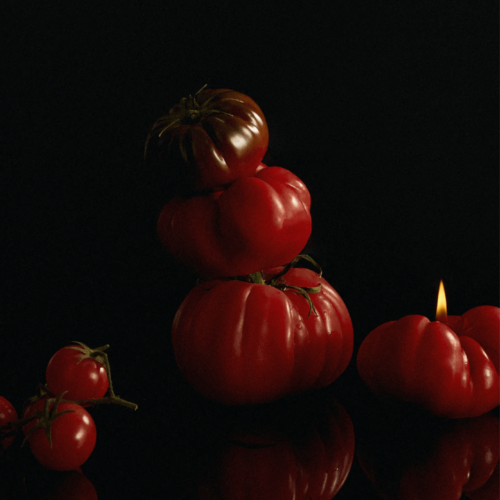 Nonna's Grocer Scented Heirloon Tomato Candle, in collaboration with Semaine for Gelée Marché.