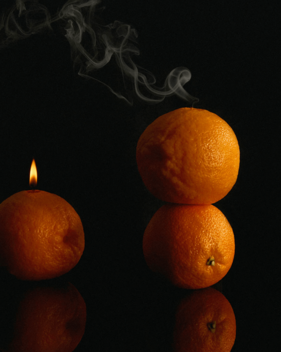 Nonna's Grocer Scented Orange Candle, in collaboration with Semaine for Gelée Marché.