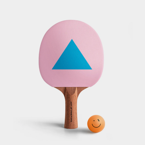 Art of Ping Pong Balance ArtBat, blue, pink, triangle