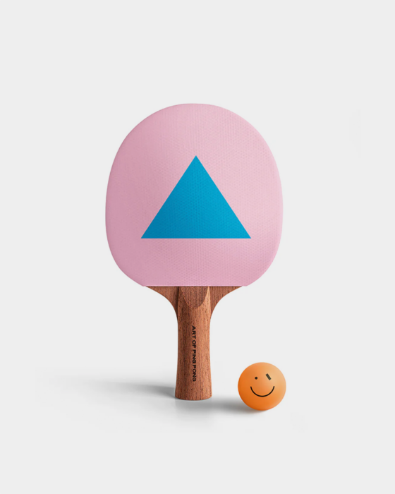 Art of Ping Pong Balance ArtBat, blue, pink, triangle