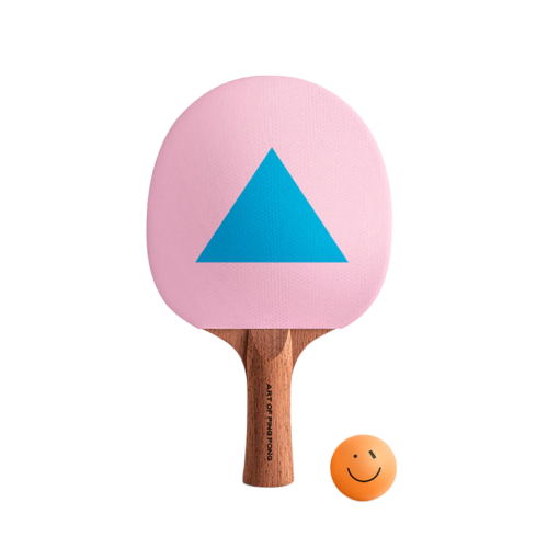 Art of Ping Pong Balance ArtBat, blue, pink, triangle