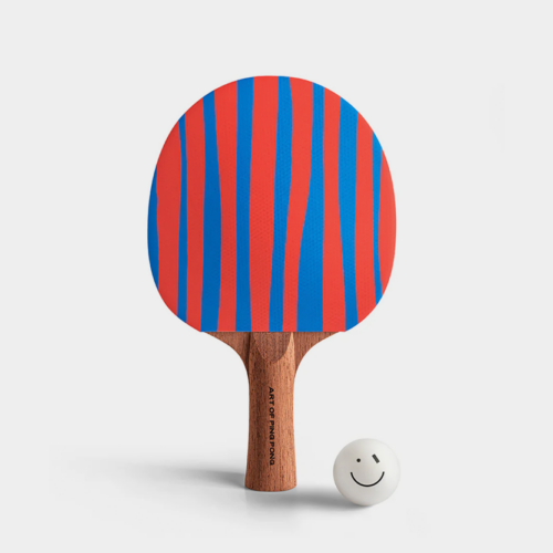 Art of Ping Pong Stripes ArtBat Blue and Red