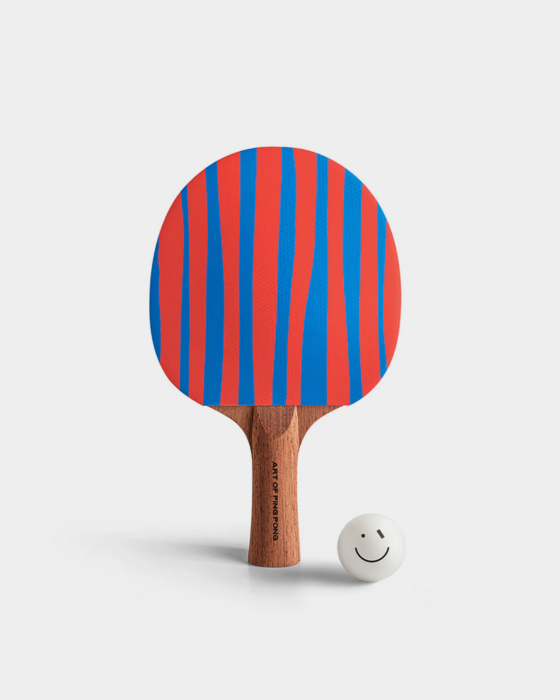 Art of Ping Pong Stripes ArtBat Blue and Red