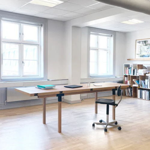 Folded In-Situ MWA Pull-Pong Shop Dining & Ping-Pong Table, created by Makers with Agendas.