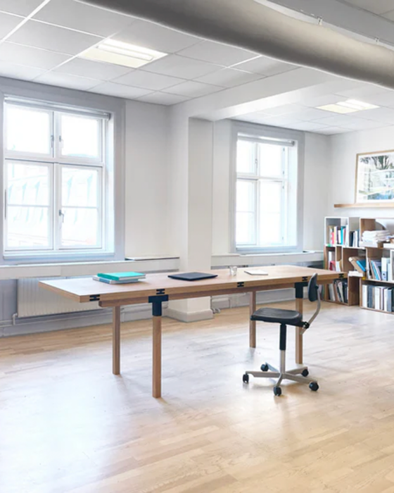 Folded In-Situ MWA Pull-Pong Shop Dining & Ping-Pong Table, created by Makers with Agendas.